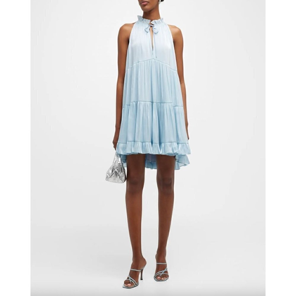 Cinq A Sept Sleeveless Phyllis Dress Dream Blue Womens Size 10